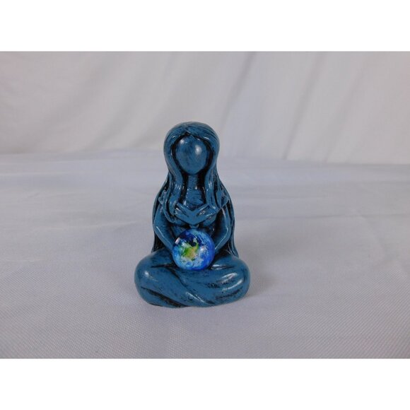Earth Goddess Resin Statue Mother Nature Meditation Pagan Decor Figurine Sculptu - Picture 2 of 12